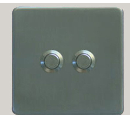 Single Wall Dimmer Switches plate 2 Button